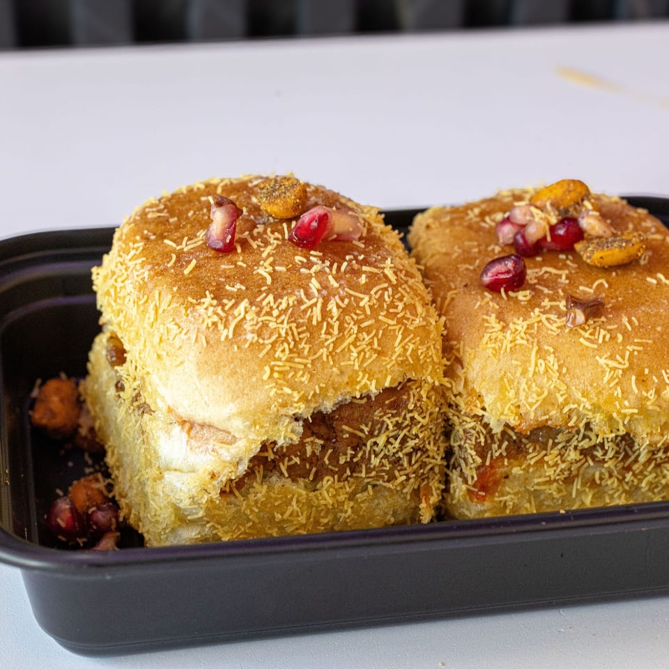 Dabeli topped with sev