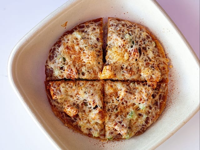 Paneer Tandoori Pizza.